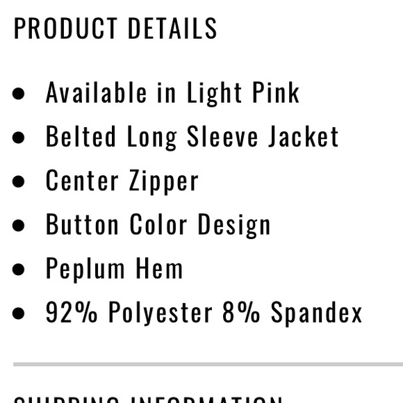 Fashion Nova Prim and Proper Jacket Light Pink - Picture 4 of 8